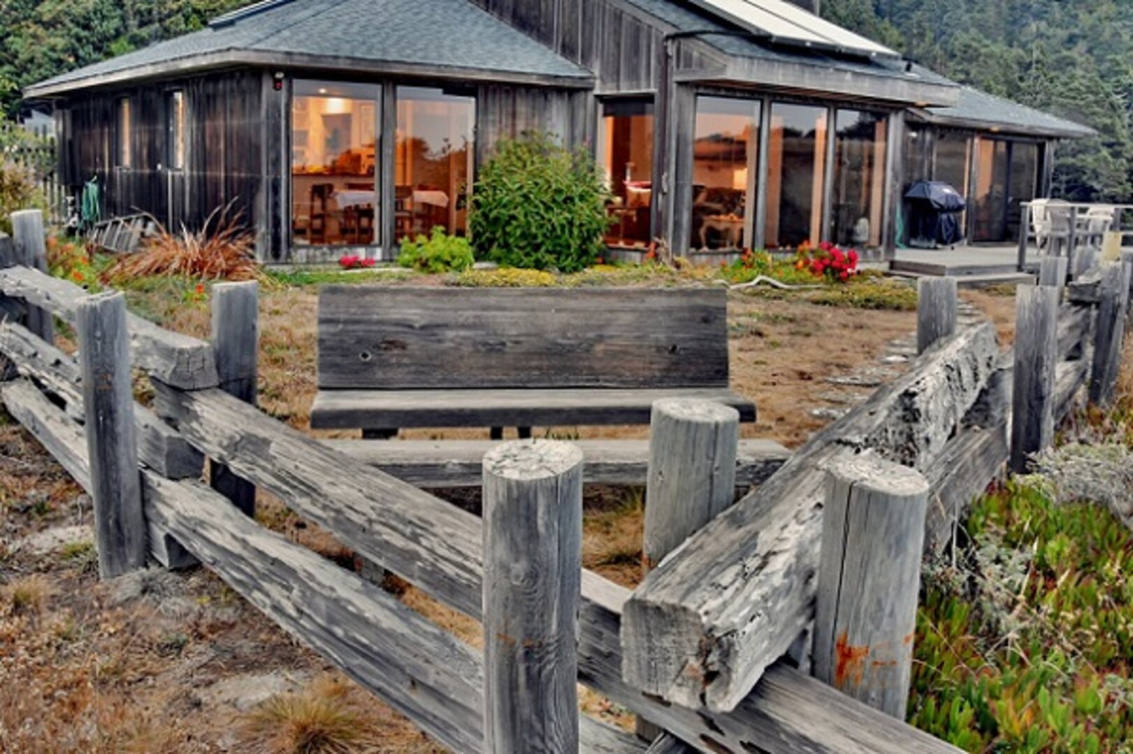 Enjoy a seat on the bench