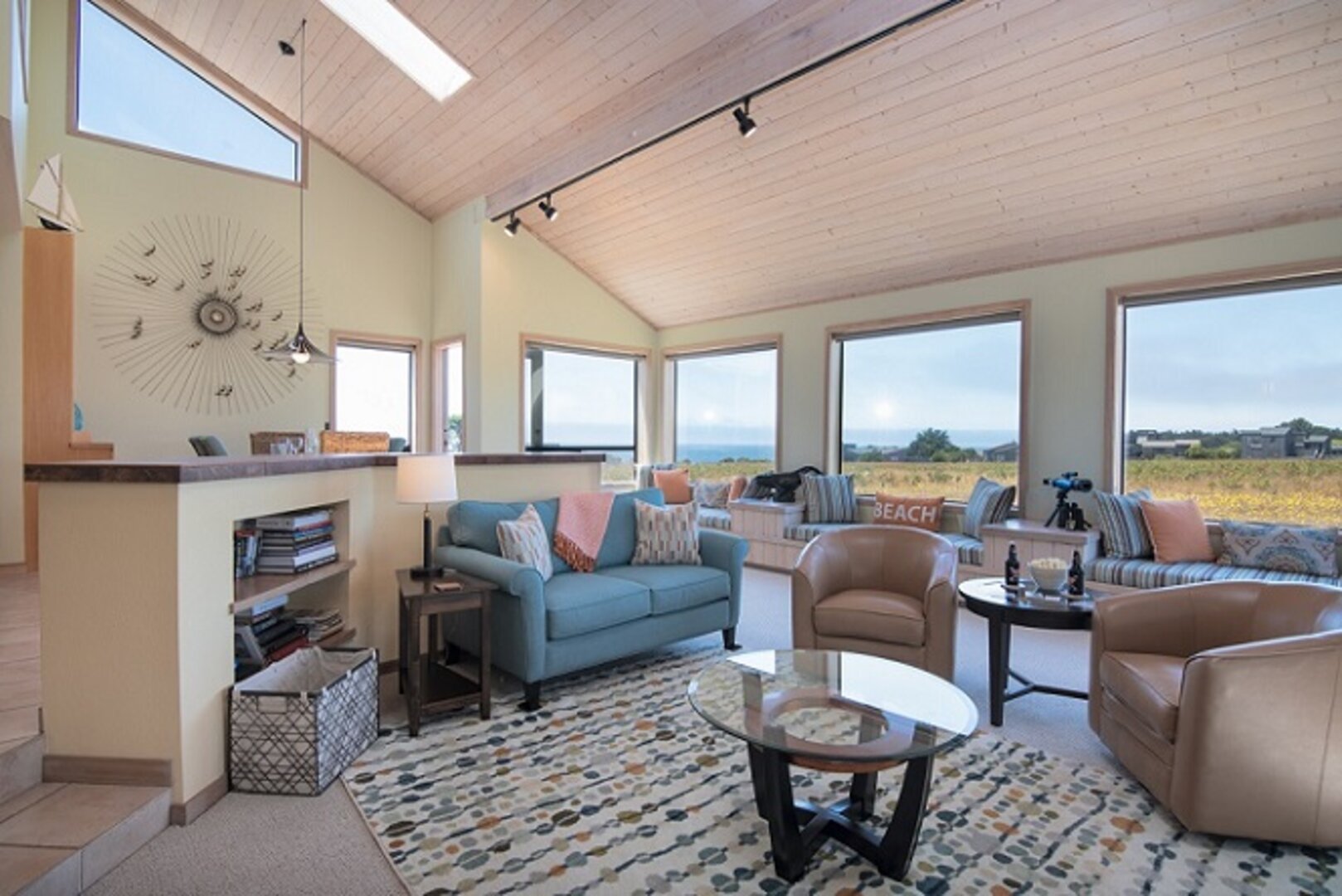 Ocean views from the living area